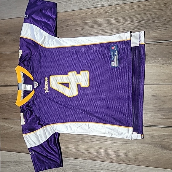 Vintage Reebok Minnesota Vikings Bret Favre Football Jersey size Large Boys - Picture 1 of 6